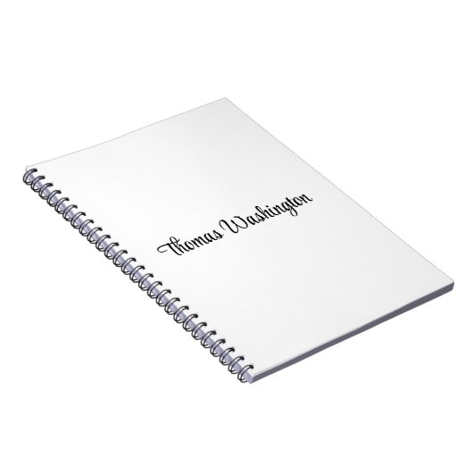 Stilvoller Name für das Monogramm Notizblock (Rechte Seite)