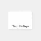 Stilvoller Name für das Monogramm Post-it Klebezettel (Vorderseite)