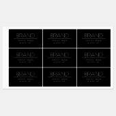 Stilvoller Name & Slogan oder anderer Text Etiketten (Blatt)