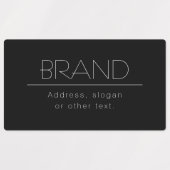Stilvoller Name & Slogan oder anderer Text Etiketten (Design 1)