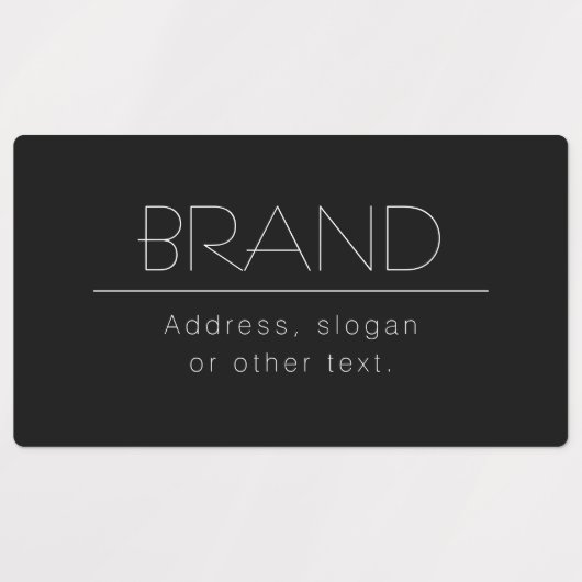Stilvoller Name & Slogan oder anderer Text Etiketten (Design 1)