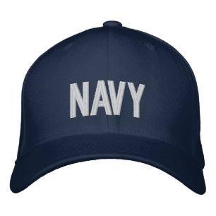Stilvoller NAVY-Text Bestickte Baseballkappe