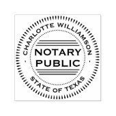 Stilvoller Notar Public Loan Signing Agent Permastempel (Design)