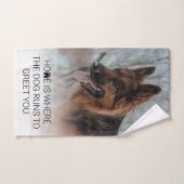 Stilvoller Personalisierter Foto Dog Handtuch (Handtuch)