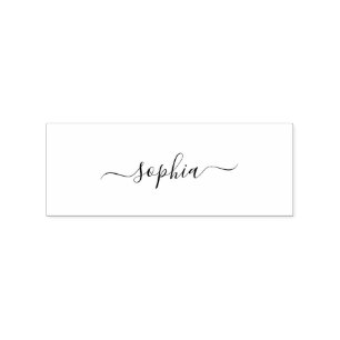 Stilvoller personalisierter Gummistempel mit Ihrem
