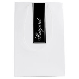 Stilvoller personalisierter Name Custom Mittlere Geschenktüte