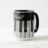 Stilvoller professioneller Pianist Tasse (VorderseiteRechts)