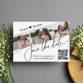 stilvoller qr code 3 Foto Save the Date Einladung