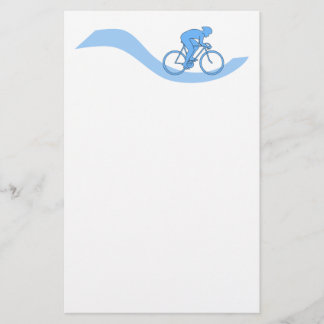 Stilvoller radfahrender themenorientierter Entwurf Briefpapier