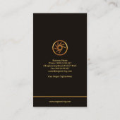 Stilvoller Rahmen-kreativer mechanischer Visitenkarte (Rückseite)