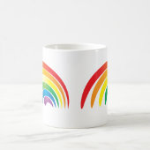 Stilvoller Regenbogen Kaffeetasse (Mittel)