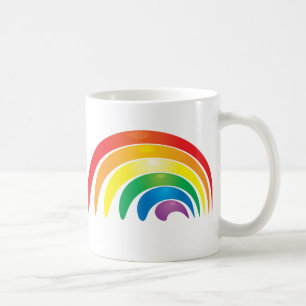 Stilvoller Regenbogen Kaffeetasse