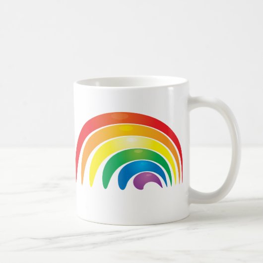 Stilvoller Regenbogen Kaffeetasse (Rechts)