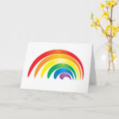 Stilvoller Regenbogen Karte (Gelbe Blume)