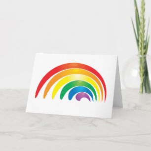 Stilvoller Regenbogen Karte