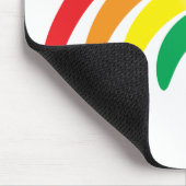 Stilvoller Regenbogen Mousepad (Ecke)