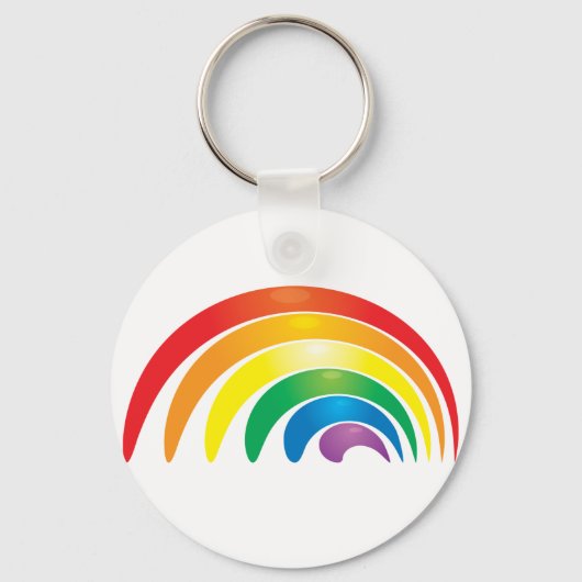 Stilvoller Regenbogen Schlüsselanhänger (Vorderseite)