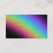 Stilvoller Regenbogen Visitenkarte (Rückseite)