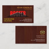 Stilvoller Roofersignage-hölzernes Platten-Dach Visitenkarte (Vorne/Hinten)