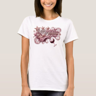 Stilvoller rosa GLAS HALB VOLL MENSCHENTYP T-Shirt