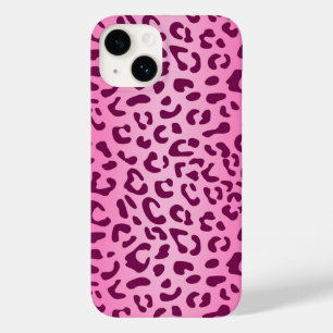 Stilvoller rosa Leopardenprint Case-Mate iPhone 14 Hülle