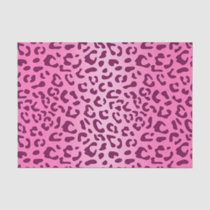 Stilvoller rosa Leopardenprint Seidenpapier