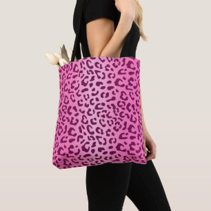 Stilvoller rosa Leopardenprint Tasche