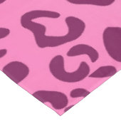 Stilvoller rosa Leopardenprint Tischdecke (Schrägansicht)