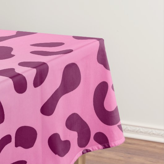 Stilvoller rosa Leopardenprint Tischdecke (Beispiel)