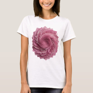 Stilvoller rosa ROSA Druck T-Shirt