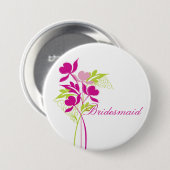 Stilvoller rosa u. grüner button (Vorne & Hinten)
