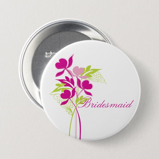 Stilvoller rosa u. grüner button (Vorne & Hinten)