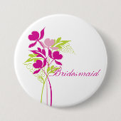 Stilvoller rosa u. grüner button (Vorderseite)