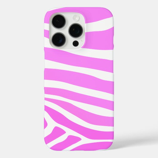Stilvoller rosa Zebra-Druck Case-Mate iPhone Hülle (Rückseite)