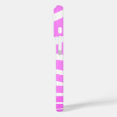 Stilvoller rosa Zebra-Druck Case-Mate iPhone Hülle (Rückseite / Links)