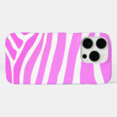Stilvoller rosa Zebra-Druck Case-Mate iPhone Hülle (Rückseite (Horizontal))