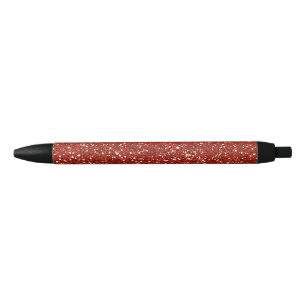 Stilvoller roter Glitzer Kugelschreiber
