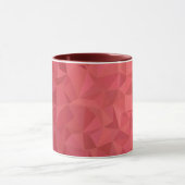 Stilvoller roter Polygon-Kunstbecher für Geschenke Tasse (Zentrum)