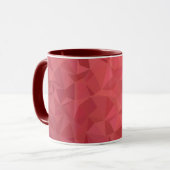 Stilvoller roter Polygon-Kunstbecher für Geschenke Tasse (Vorderseite Links)