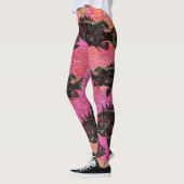 Stilvoller Rücken auf Rosa - Leggings (Links)