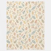 Stilvoller Rust-Sage-Boho-Wurfdecken-Design Art Fleecedecke (Vorderseite)