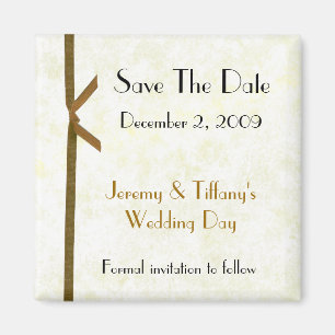 Stilvoller Save the Date Magnet