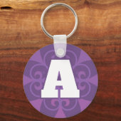 Stilvoller Schlüsselanhänger für Initialbuchstaben (Vorderseite)
