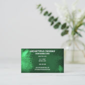 Stilvoller Schmutz - Grün Visitenkarte (Stehend Vorderseite)