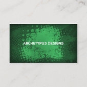 Stilvoller Schmutz - Grün Visitenkarte (Rückseite)