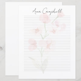 Stilvoller Schriftname Monogramm Buchstabe Papier