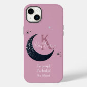 Stilvoller Schwarzer Mond Case-Mate iPhone Hülle (Rückseite)