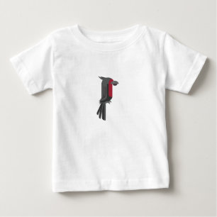 Stilvoller schwarzer Palmkakadu Baby T-shirt