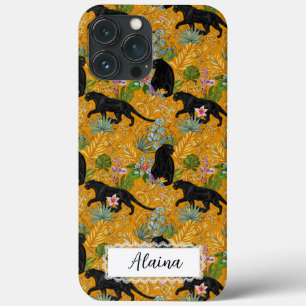 Stilvoller schwarzer Panther Jaguar Maximalist Cus Case-Mate iPhone Hülle