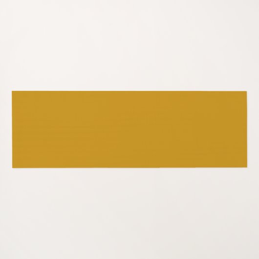Stilvoller Senfgelber schlichter individuelle Name Yogamatte (Rückseite (Horizontal))